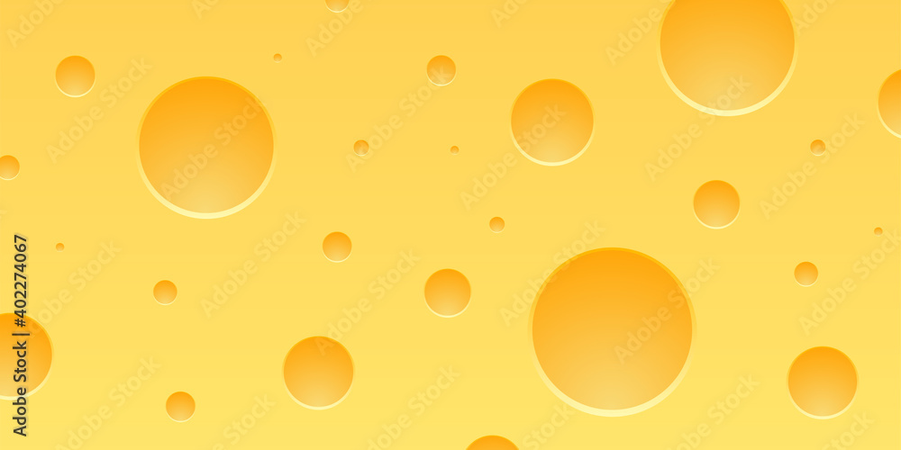 Cheese close up background. Vector Illustration