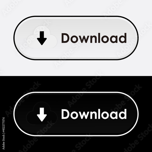 Minimalist Switch Download in Neumorphism Design. Simple, modern and elegant. Smooth & soft 3D user interface. Light mode and Dark Mode. For website or apps design. Vector Illustration.