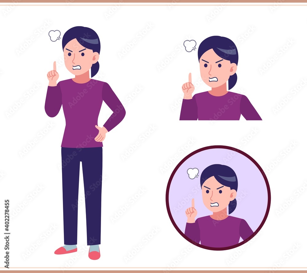 Young woman dressed in purple Young woman dressed in purple