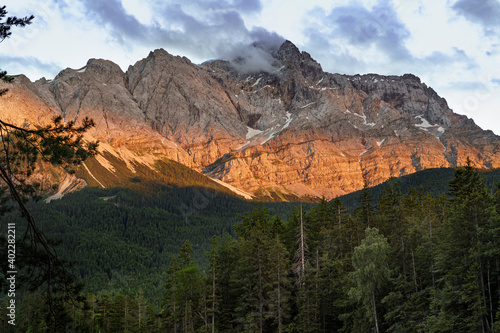 Berg im Sonnenuntergang