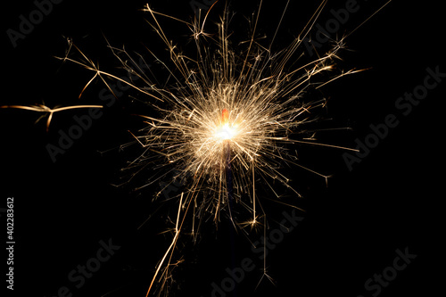 a macro of a sparkler