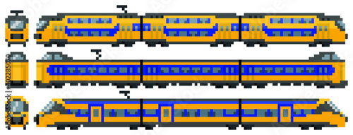 Modern Dutch intercity pixel train set
