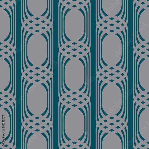 seamless striped background with intertwined rounded shapes