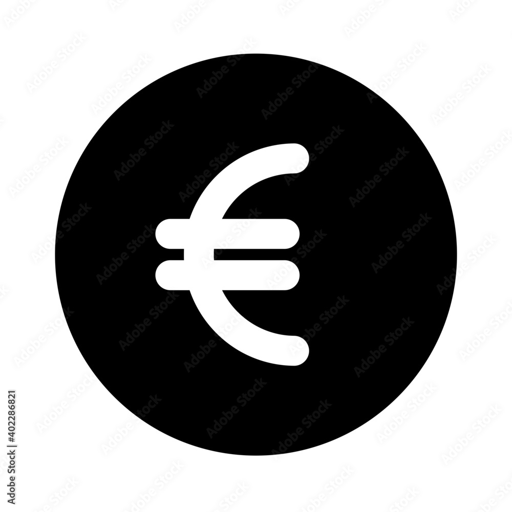 Obraz premium Euto coin icon