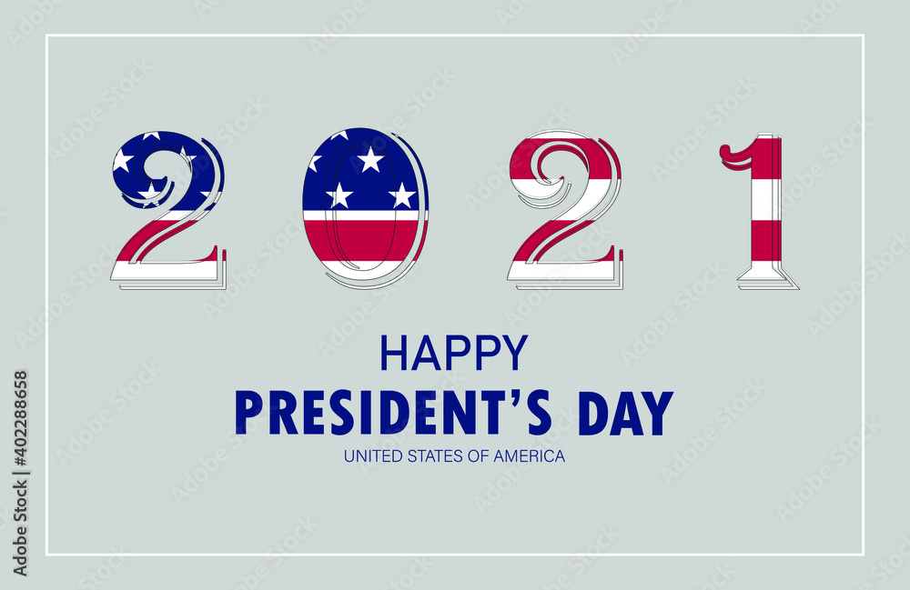 Happy President's day vector illustration.
