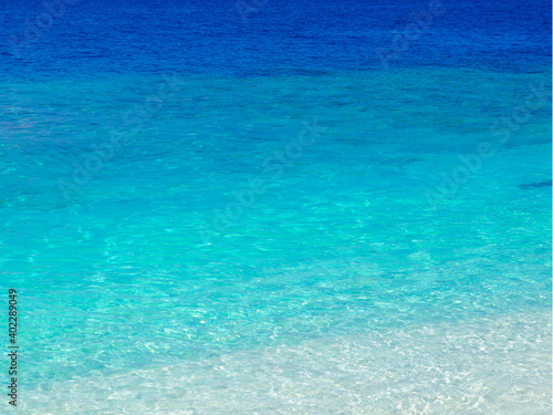 Maldives water colors by the beach