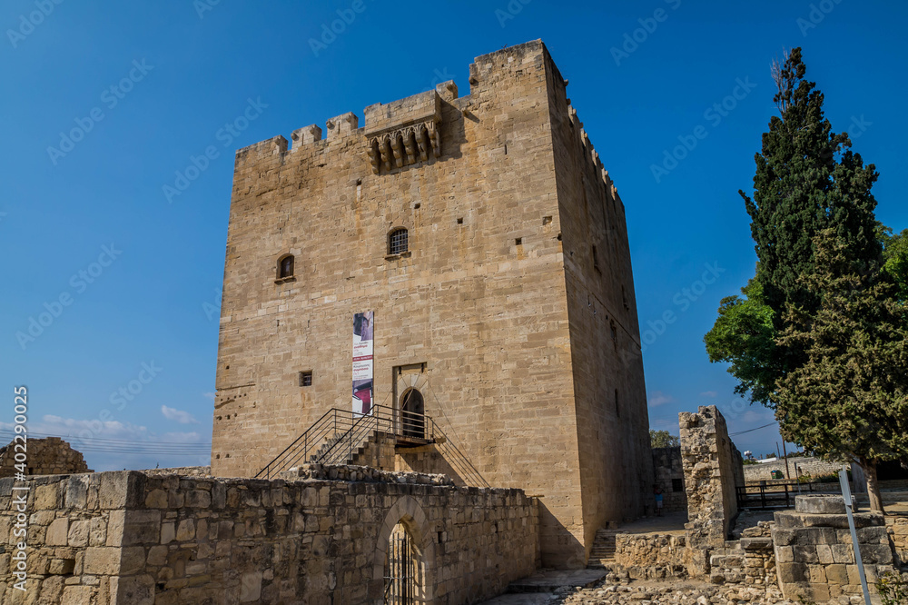 Kolossi castle at Cyprus, photographed in Cyprus, September 2017