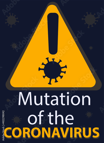 Mutation of the coronavirus vector banner photo