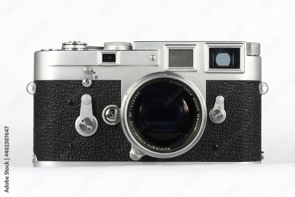A vintage German Leica M3 rangefinder camera from 1950's.