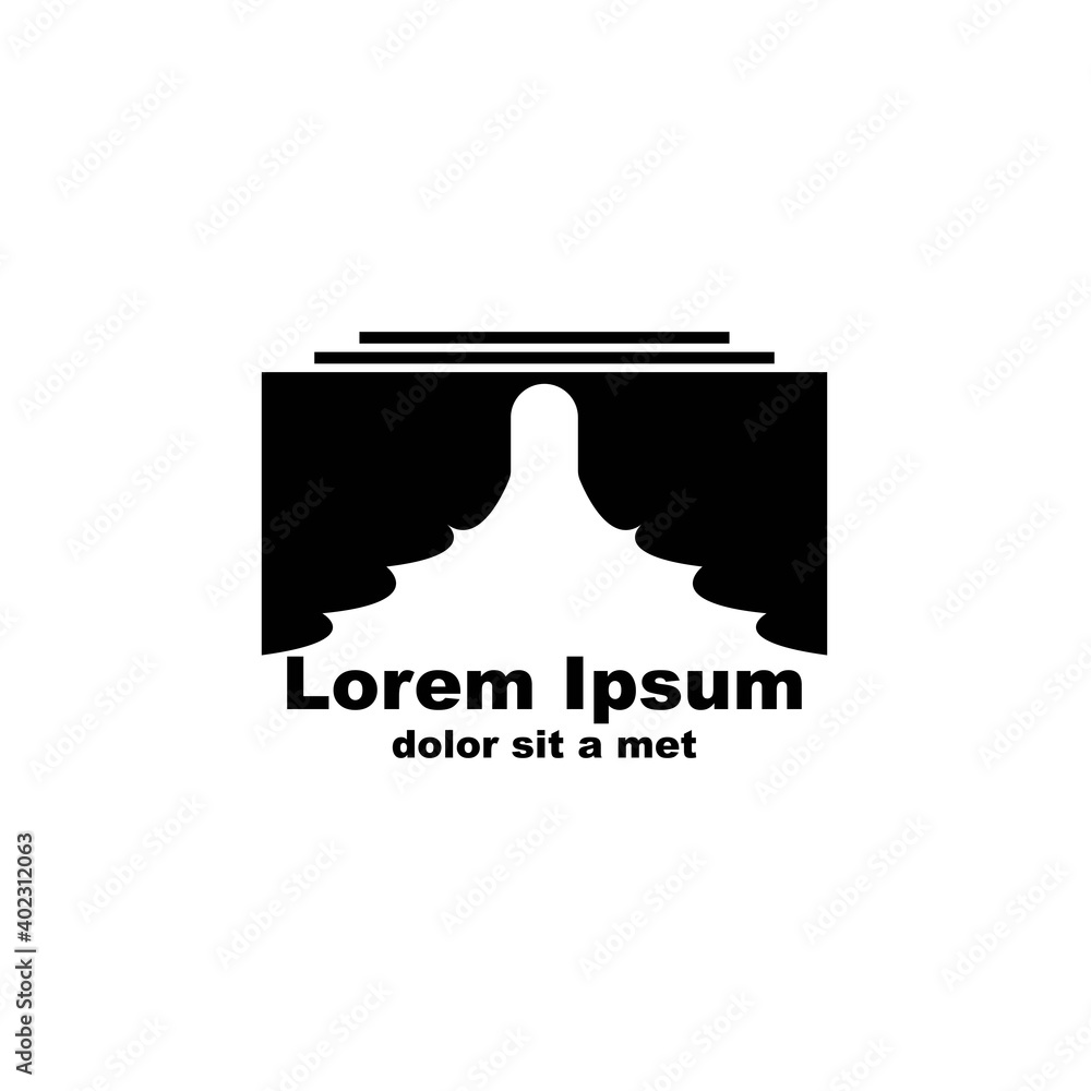 Curtains logo icon design template Vector illustration. Curtains logo icon design template Vector illustration.