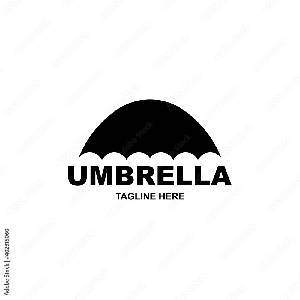 Umbrella logo icon design template vector
Umbrella logo icon design template vector