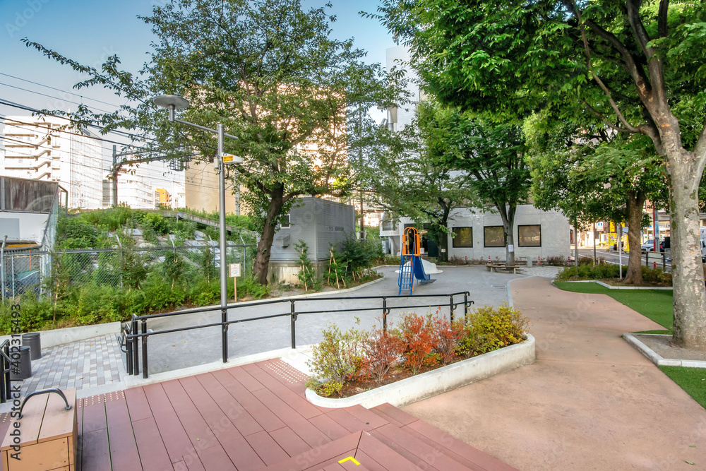 Obraz premium 東京都品川区東五反田の五反田南公園