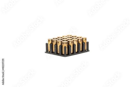 pistol cartridges and casings