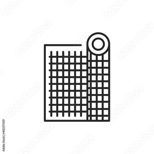 Construction mesh color line icon. Pictogram for web page, mobile app, promo.