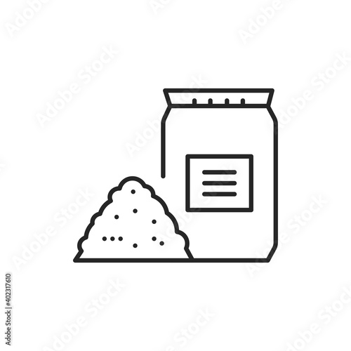 Bulk materials color line icon. Pictogram for web page, mobile app, promo.