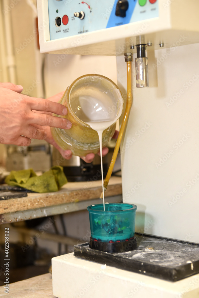 Liquid gypsum Stock Photo Adobe Stock