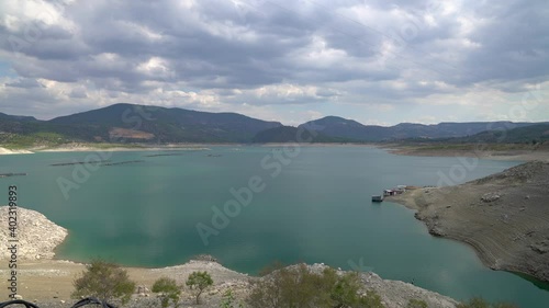 Kemer Dam Lake in Aydin, Turkey. Natural wonder Arapapisti canyon is also located in Kemer Dam lake photo