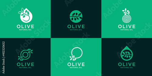Inspiring collection of olive oil logos