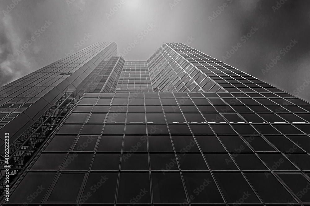 modernes Gebäude - Finanzkrise modernes Gebäude - Finanzkrise
