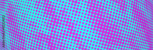 Halftone pattern. Abstract dot background. Grunge vector overlay. Pink and blue color