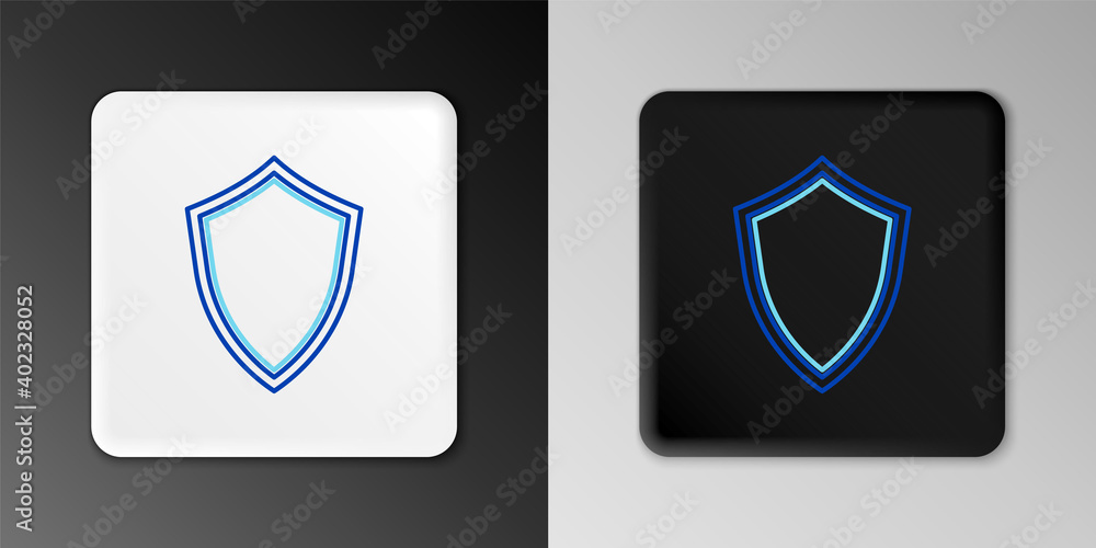 Line Shield icon isolated on grey background. Guard sign. Colorful outline concept. Vector. Line Shield icon isolated on grey background. Guard sign. Colorful outline concept. Vector.