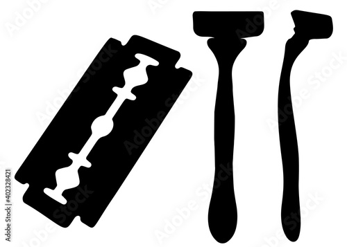 Razors and blade included.