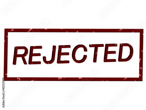rejected stamp rejected button rejected banner reject cancel