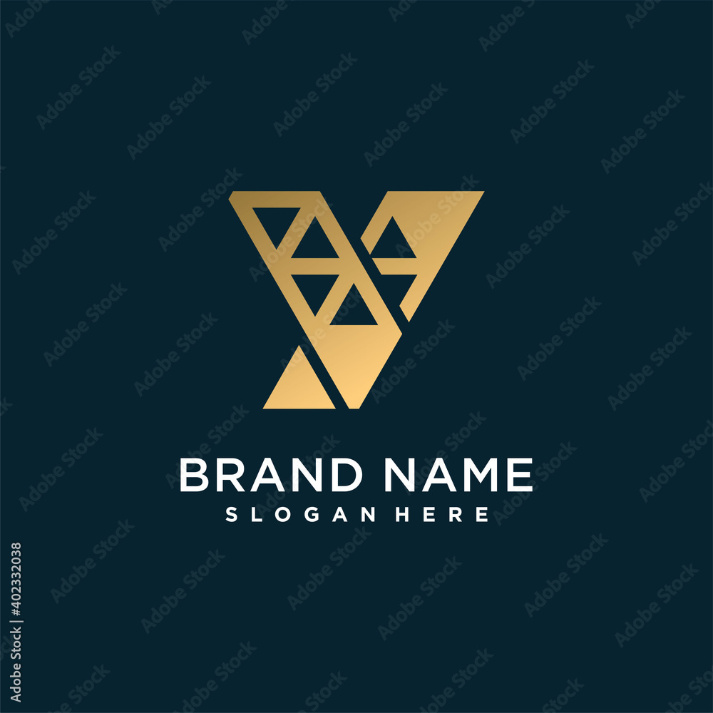 Golden initial letter Y logo design template for company or person Premium Vector part 1 Golden initial letter Y logo design template for company or person Premium Vector part 1