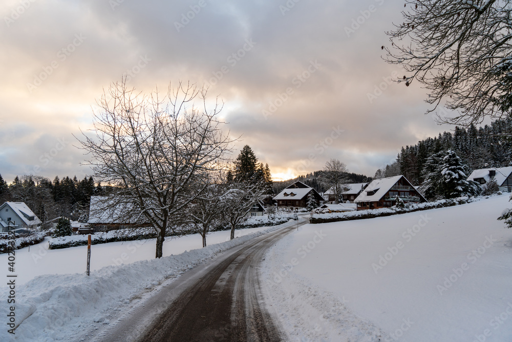 Winter in Hinterzarten im Schwarzwald Winter in Hinterzarten im Schwarzwald
