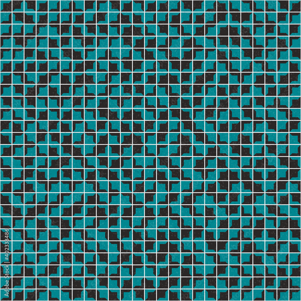 Fototapeta premium Abstract Geometric Pattern generative computational art illustration