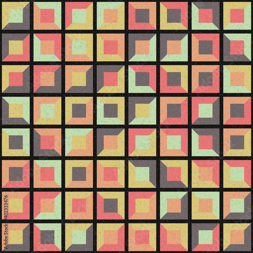 Abstract Geometric Pattern generative computational art illustration