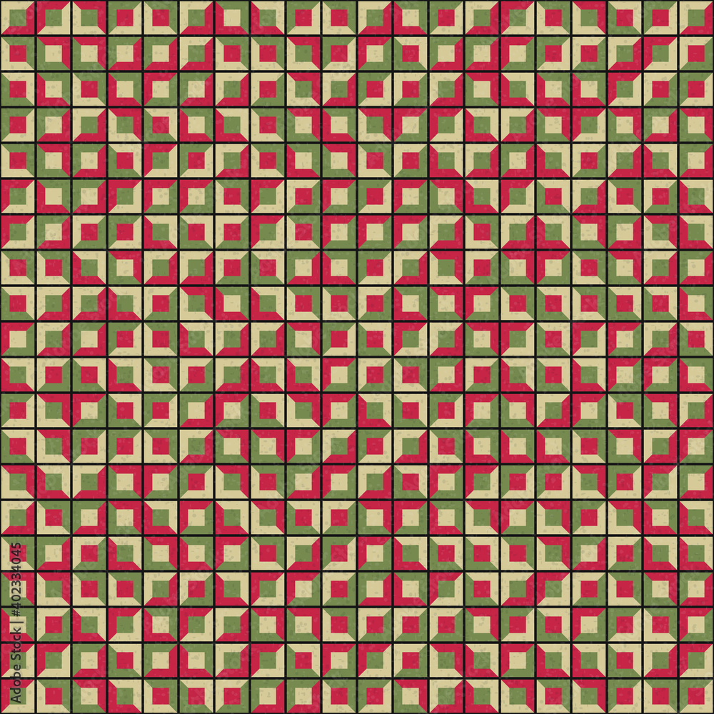 Fototapeta premium Abstract Geometric Pattern generative computational art illustration