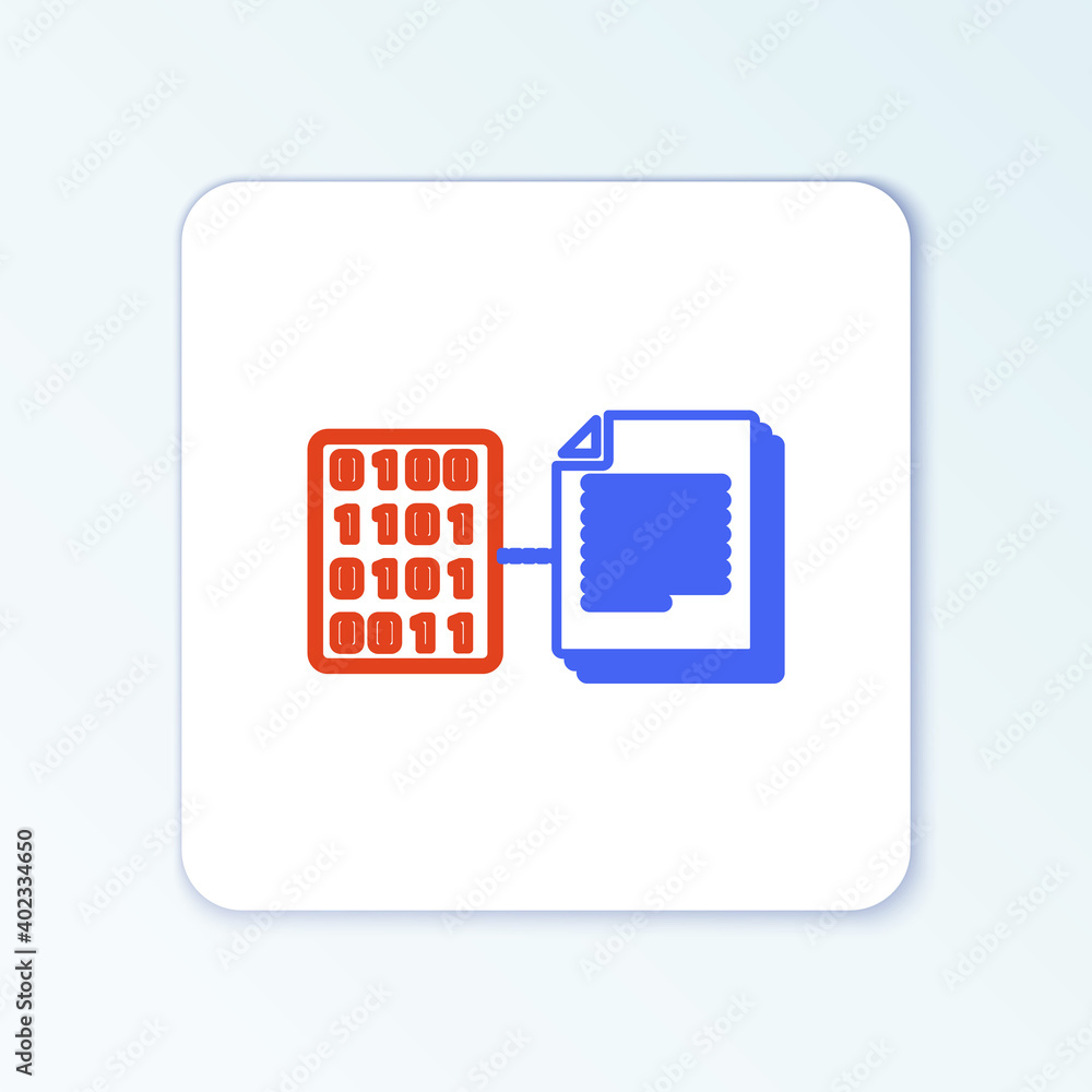 Line Smart contract icon isolated on white background. Blockchain technology, cryptocurrency mining, bitcoin, altcoins, digital money market. Colorful outline concept. Vector. Line Smart contract icon isolated on white background. Blockchain technology, cryptocurrency mining, bitcoin, altcoins, digital money market. Colorful outline concept. Vector.