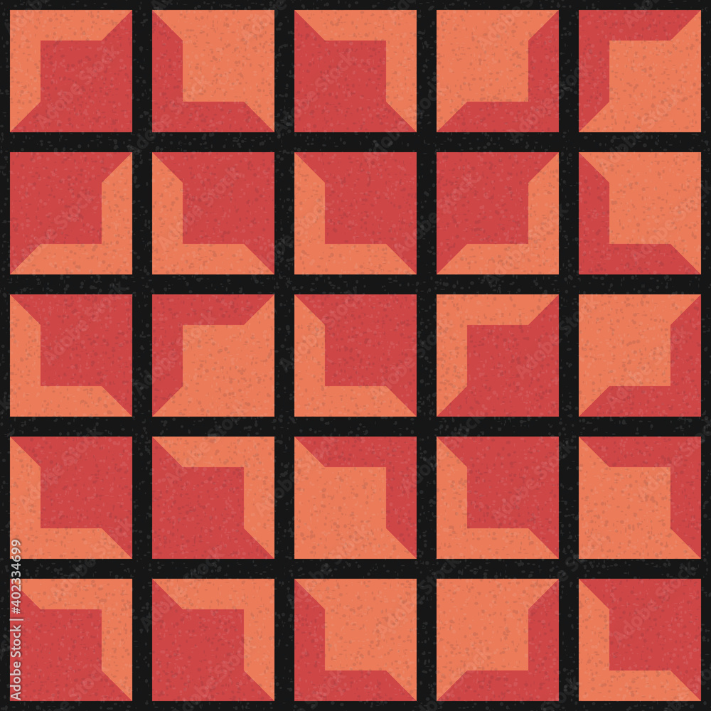 Fototapeta premium Abstract Geometric Pattern generative computational art illustration