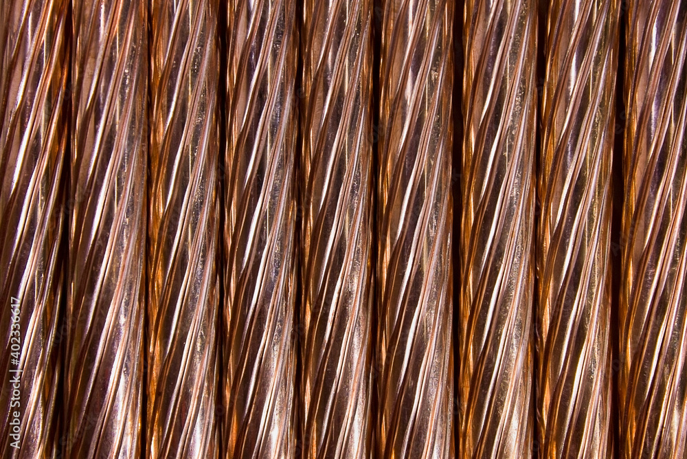 close-up horizonta imagel copper wire background close-up horizonta imagel copper wire background
