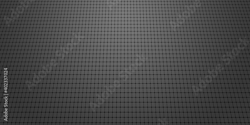 Gray abstract background with gradient, grid texture in perspective.