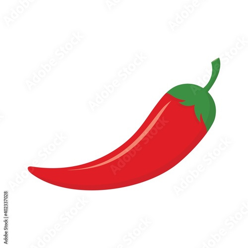 Hot chili pepper vector illustration. Red hot chili design vector.