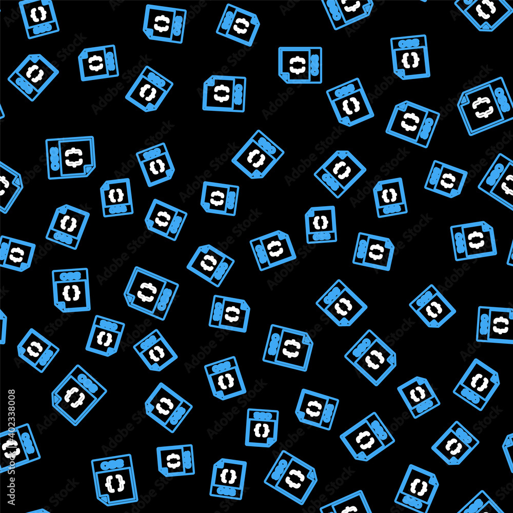 Line CSS file document. Download css button icon isolated seamless pattern on black background. CSS file symbol. Vector. Line CSS file document. Download css button icon isolated seamless pattern on black background. CSS file symbol. Vector.