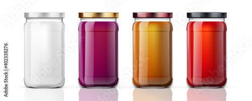 3D Clear Full Glass Jar For Branding