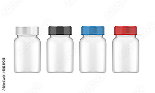 Realistic Plastic Bottle For Medical Or Other Use