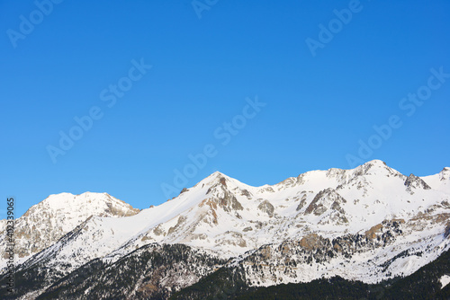 Snowy peaks in the Pyrenees