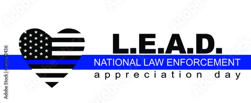National Law Enforcement Appreciation Day - banner, poster, card	