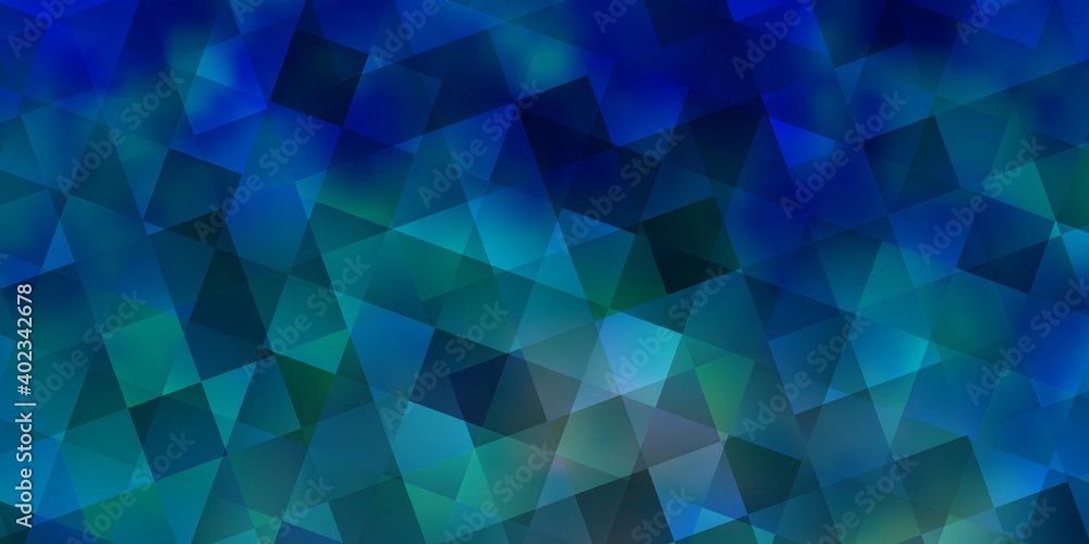 Obraz premium Light BLUE vector template with crystals, squares.