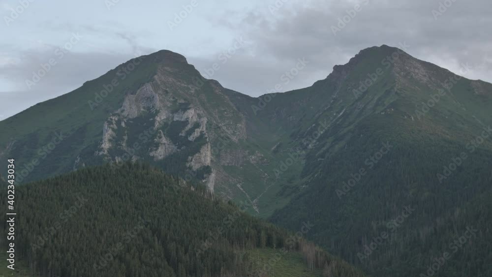 Natural landscapes in high attitudes. Beautiful nature - untouched by humans. This is the view of one of the most recognisable adventures spots three Tatry. Static shot. Natural landscapes in high attitudes. Beautiful nature - untouched by humans. This is the view of one of the most recognisable adventures spots three Tatry. Static shot.