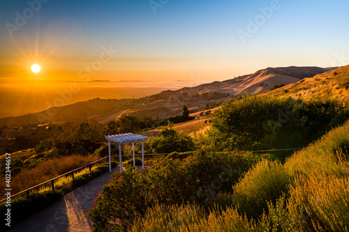 Sunset view at Mt Hamilton