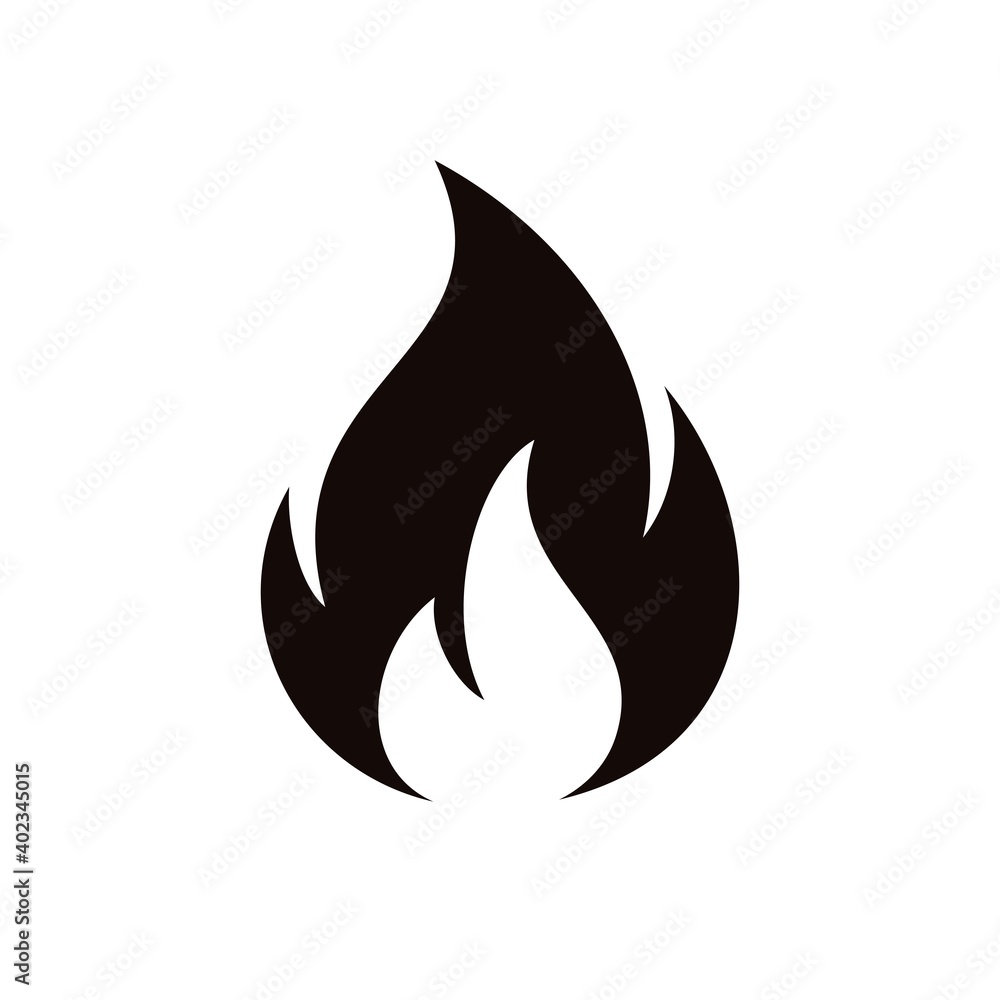 Fire flame logo design. Fire flame silhouette icon. Fire symbols. Vector illustration. Fire flame logo design. Fire flame silhouette icon. Fire symbols. Vector illustration.