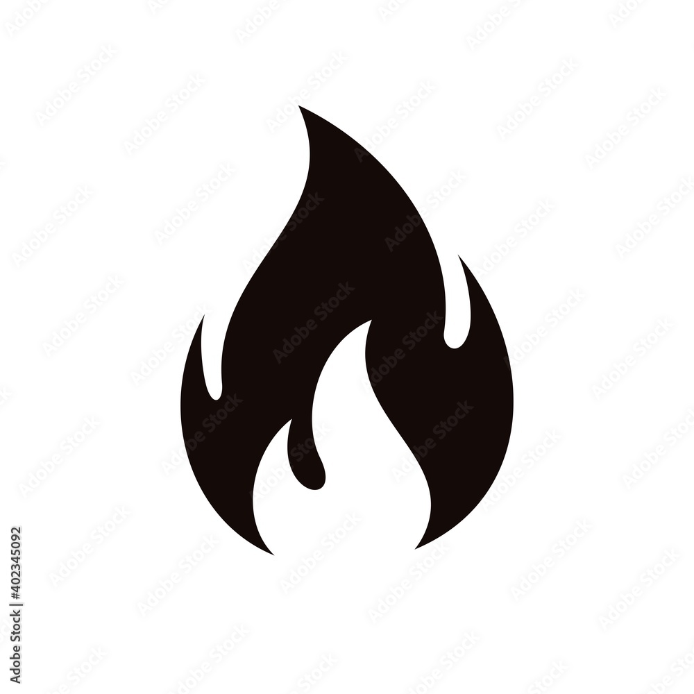 Fire flame logo design. Fire flame silhouette icon. Fire symbols. Vector illustration. Fire flame logo design. Fire flame silhouette icon. Fire symbols. Vector illustration.