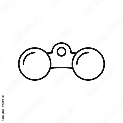Binocular icon vector, filled flat design sign
