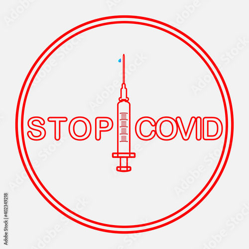 Syringe Vaccination COVID