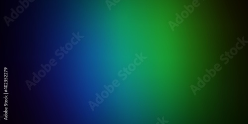 Dark Blue, Green vector smart blurred pattern. © Guskova